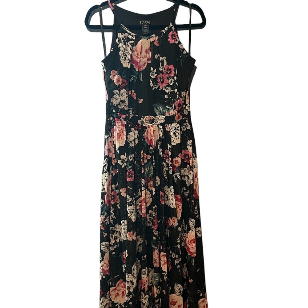 Black Floral Maxi Dress